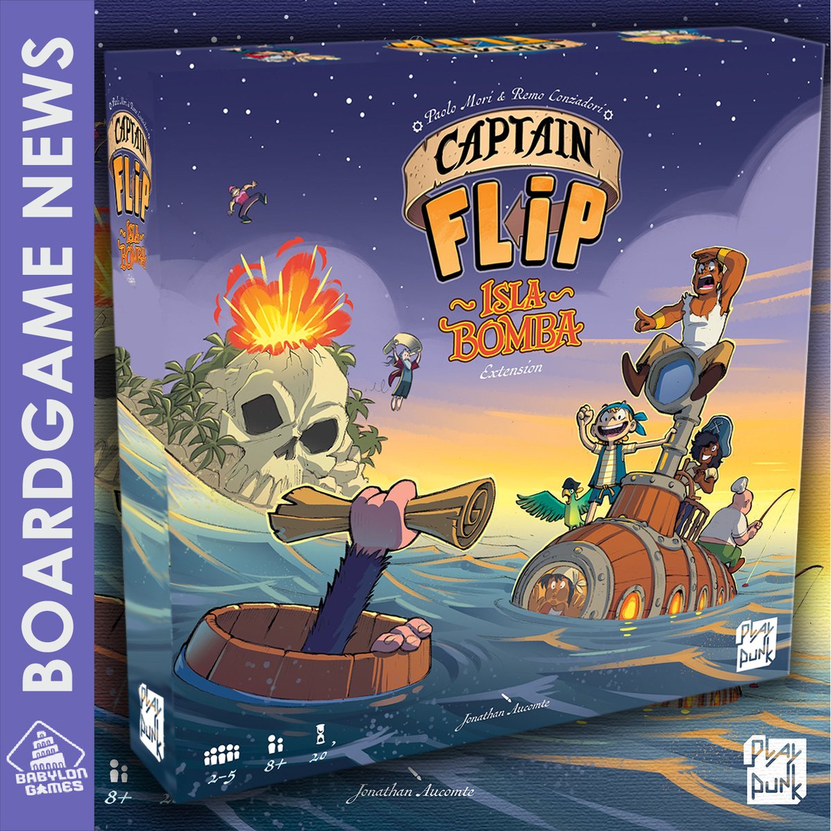 babylon__games's tweet image. Captain Flip: Isla Bomba by @PlayPunkStudio  

📐: Remo Conzadori, Paolo Mori
🎨: Jonathan Aucomte
🧍: 2-5 players
⏱️: 25-30 min

boardgamegeek.com/boardgameexpan…

#boardgames #geek #meeple #brettspiele #game #graplanszowa #jeuxdesociete #ボードゲーム #보드게임 #juegodemesa