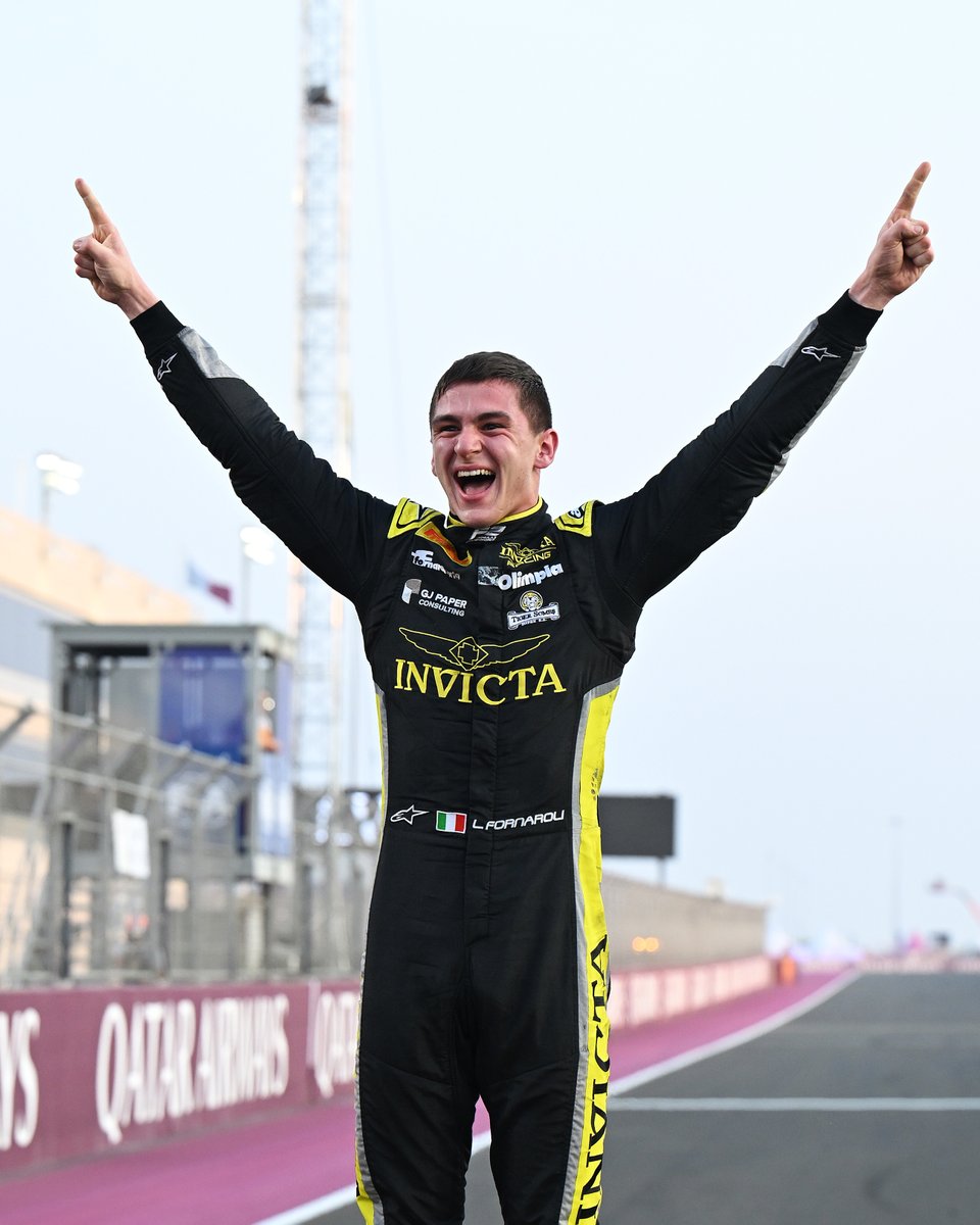 Formula3's tweet image. TWO YEARS. TWO TITLES! 🏆 🏆

Massive congratulations to Leonardo Fornaroli — F3 champion in 2024 and now F2 champion in 2025! 🙌

#F3 #F2 #QatarGP