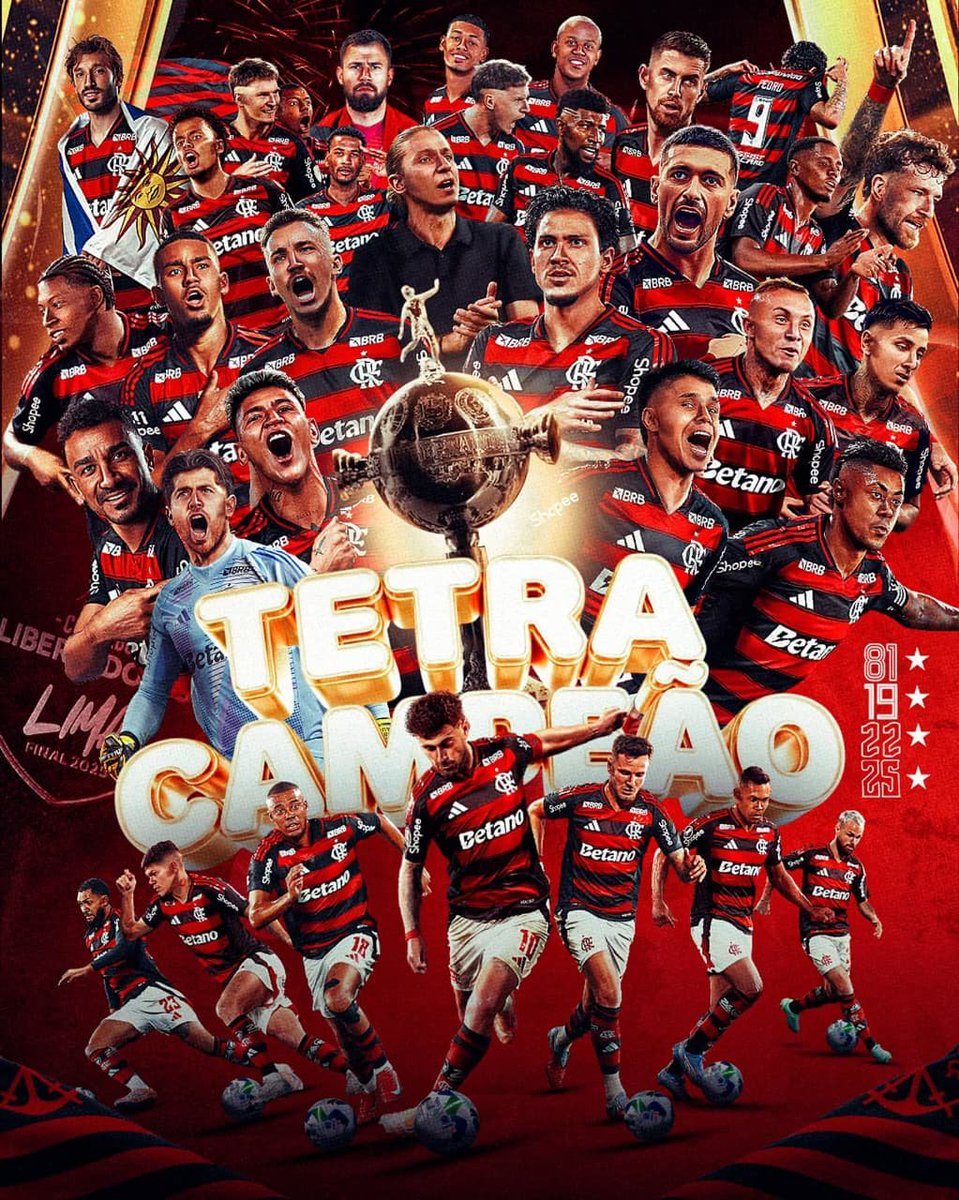 obrownzinho's tweet photo. O Colossal Clube de Regatas do #Flamengo é o maior vencedor da Libertadores no Brasil💪🏾
Quem tem mais, tem 4🏆🖤❤️🥹

#Primei https://t.co/unZx5C9PfF