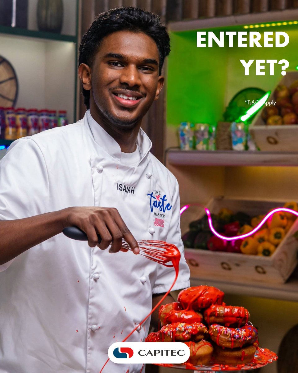 It's not too late to enter and win R1 000 with <a href="/CapitecBankSA/">Capitec</a> and #TheTasteMasterJunior! Reply to this post and tell us what makes <a href="/CapitecBankSA/">Capitec</a> stand out for you. Include #TheTasteMasterJunior and #BankOnBetter in your answer. Don't forget to share this post! T&amp;Cs apply.