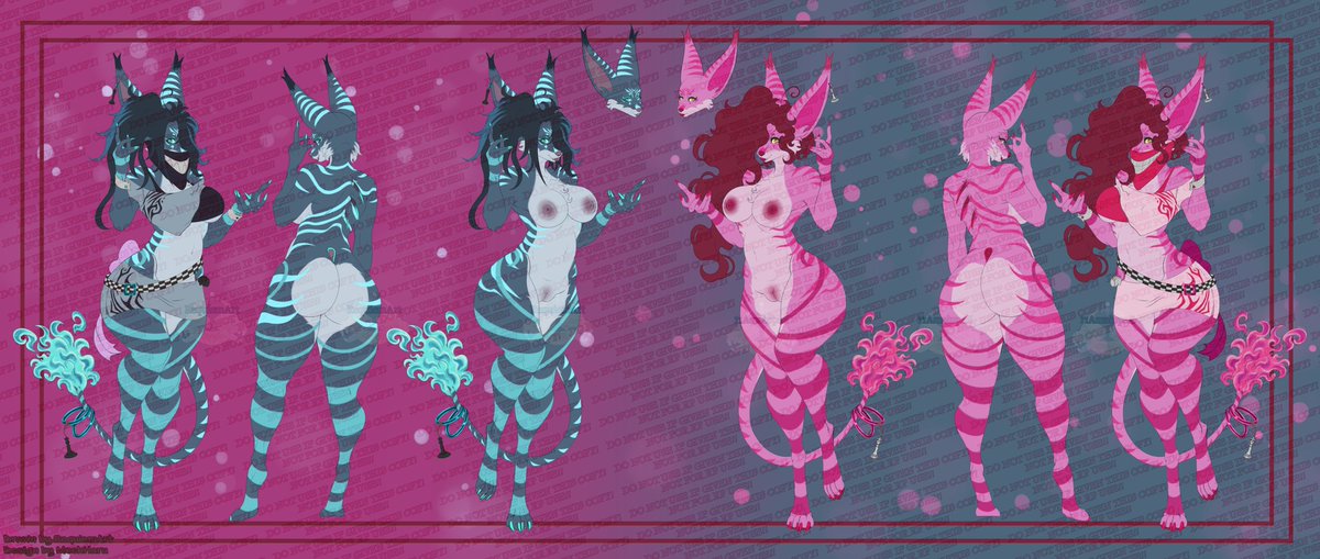 Three absolutely gorgeous ladies were completed the other day~♡
Drawn up by myself, designed by <a href="/MechHaru/">Roger W. Deojay III</a>