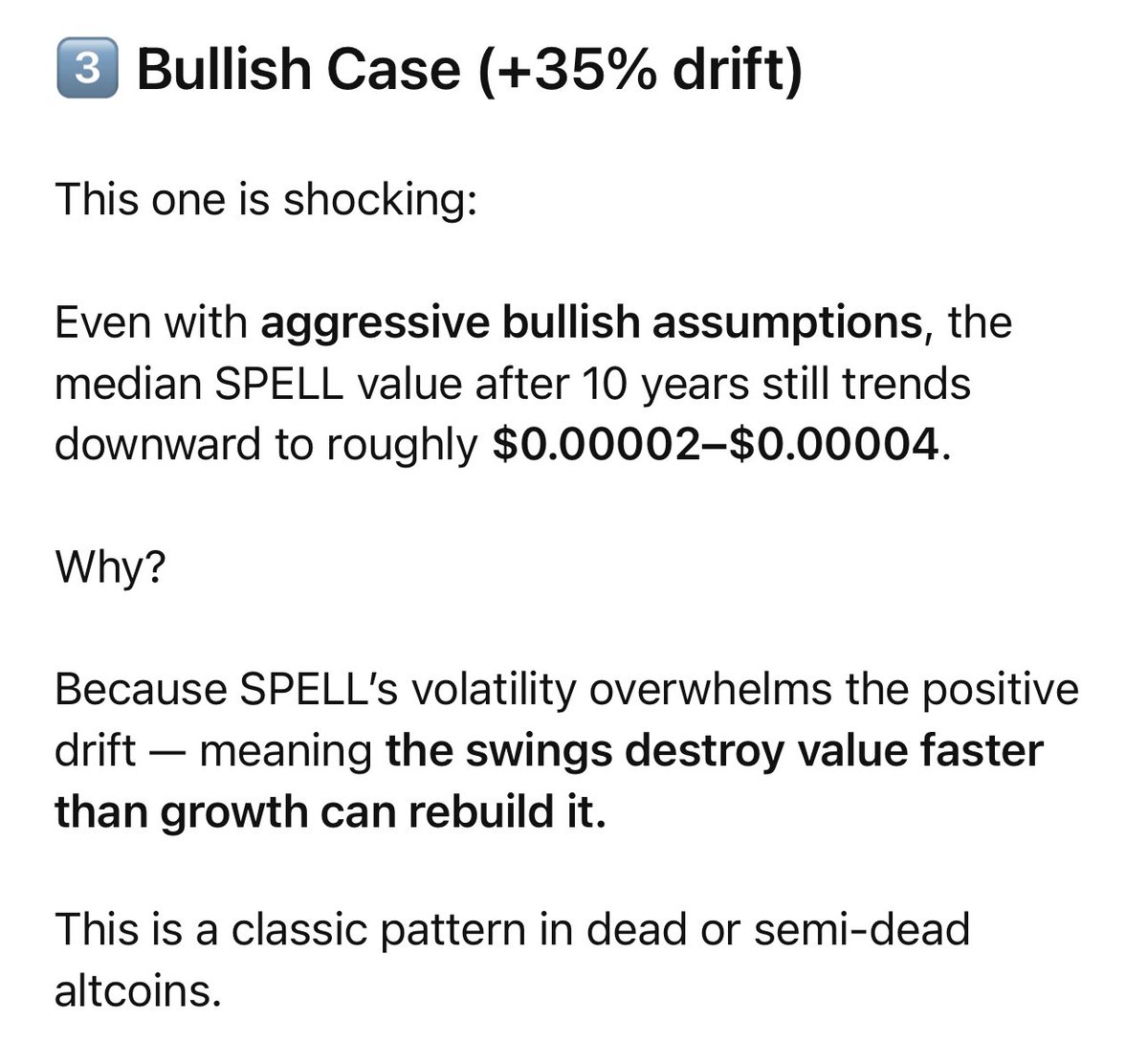Had a good chat with #ChatGPT today about $SPELL and it doesn’t look good any way we try to angle it. 😩Cc: <a href="/MIM_Spell/">🧙🏼‍♂️</a> #defi #crypto #CryptoNews