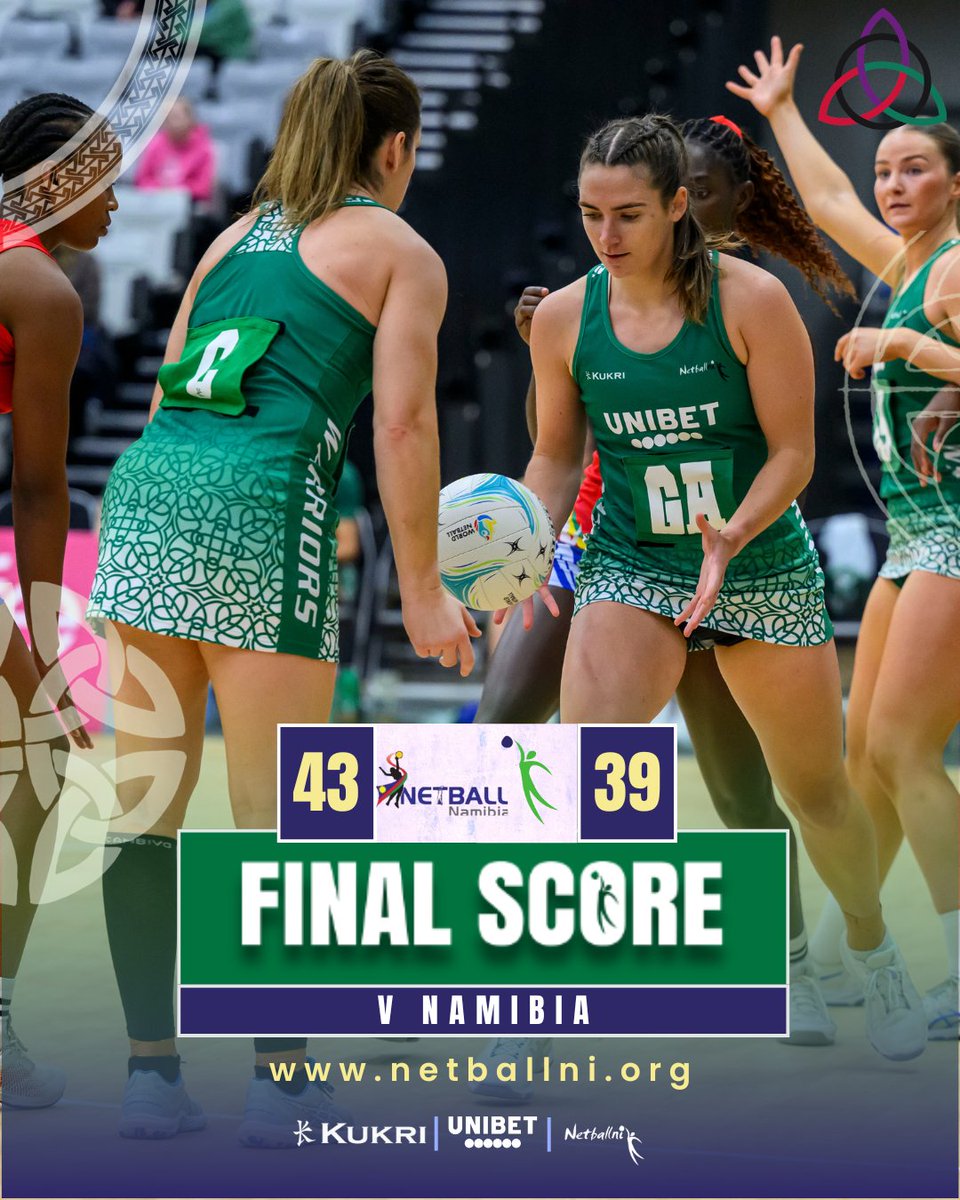 netballni's tweet photo. 💚 Full Time 🏐

A huge contest to bring our Celtic Cup campaign to a close, with our Warriors pushing right to the final whistle. 💚✨

📸 Photo credit: Craig Watson
@Unibet

#CelticCup2025 #NIWarriors #KukriPride https://t.co/TaLtS22OmR