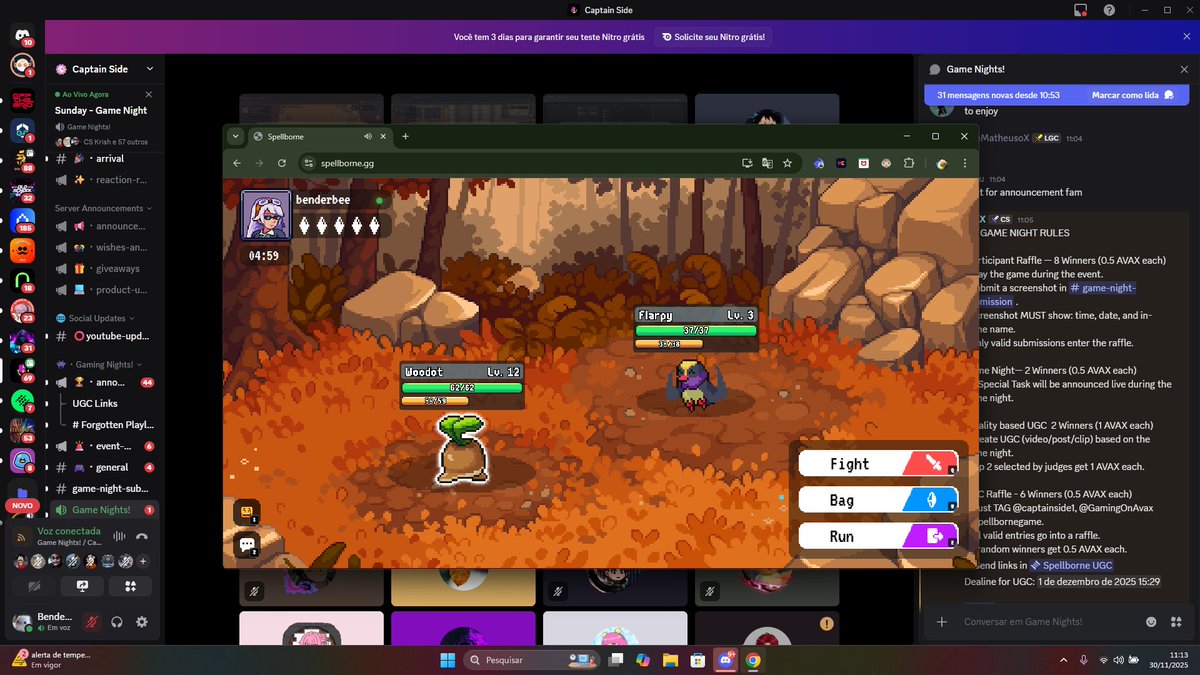 BenderBee_'s tweet photo. 🎮Participating in the @spellborne  game night from @GamingOnAvax  with fellow community members @CaptainSide1 !
💫Don't miss this game night!
https://t.co/V0DFr2cLpT https://t.co/bPQGZPnskI