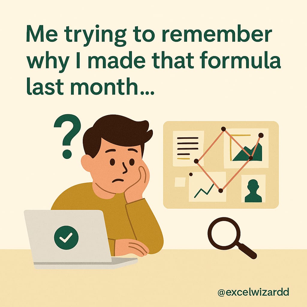 excelwizardd's tweet image. Excel really keeps us humble 😭

One tiny mistake… and suddenly you&apos;re questioning your entire existence.

What was your latest Excel meltdown? 👇

#excelwizardd #excelmemes #corporatelife