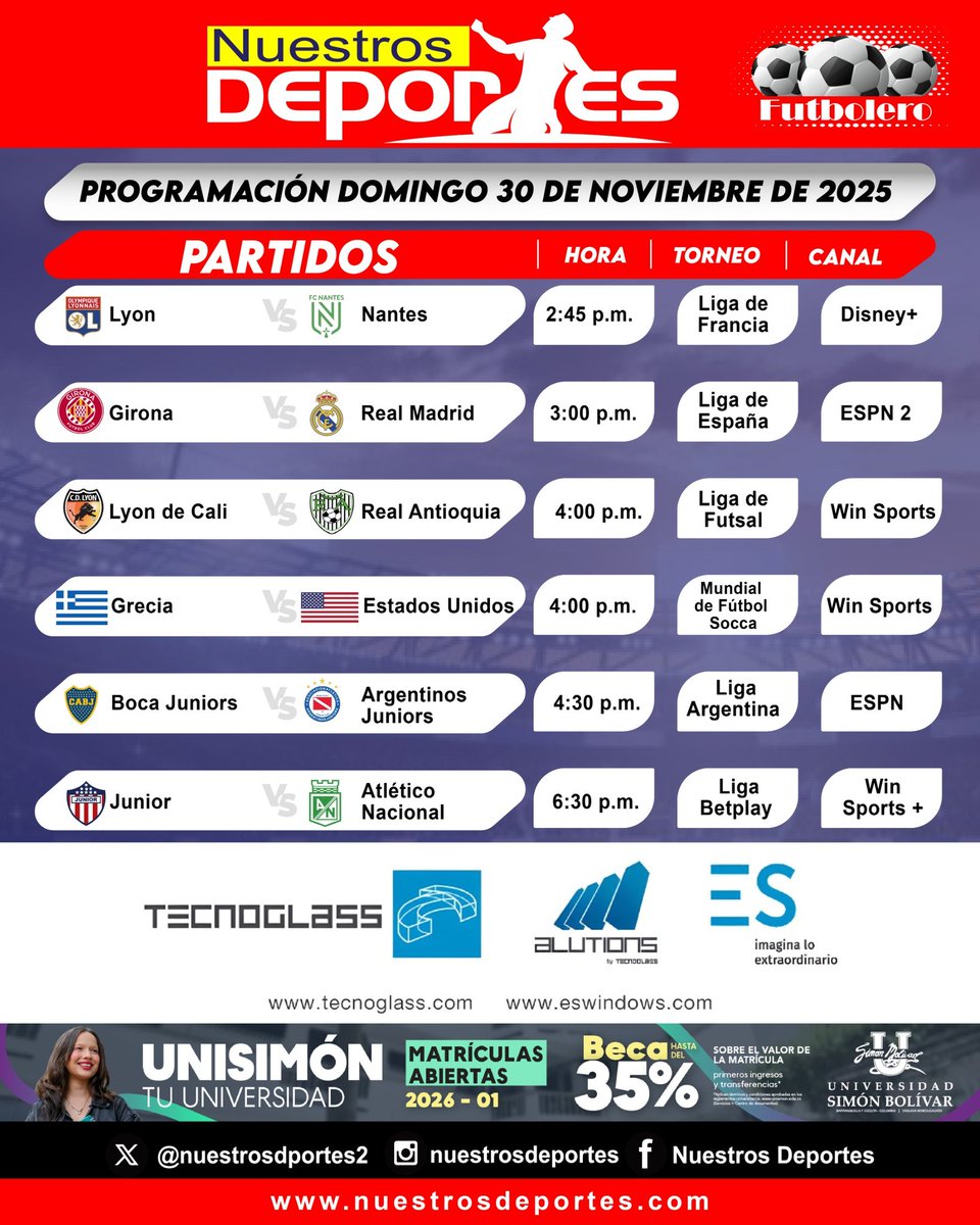 nuestrosdporte2's tweet image. #Programación deportiva del domingo