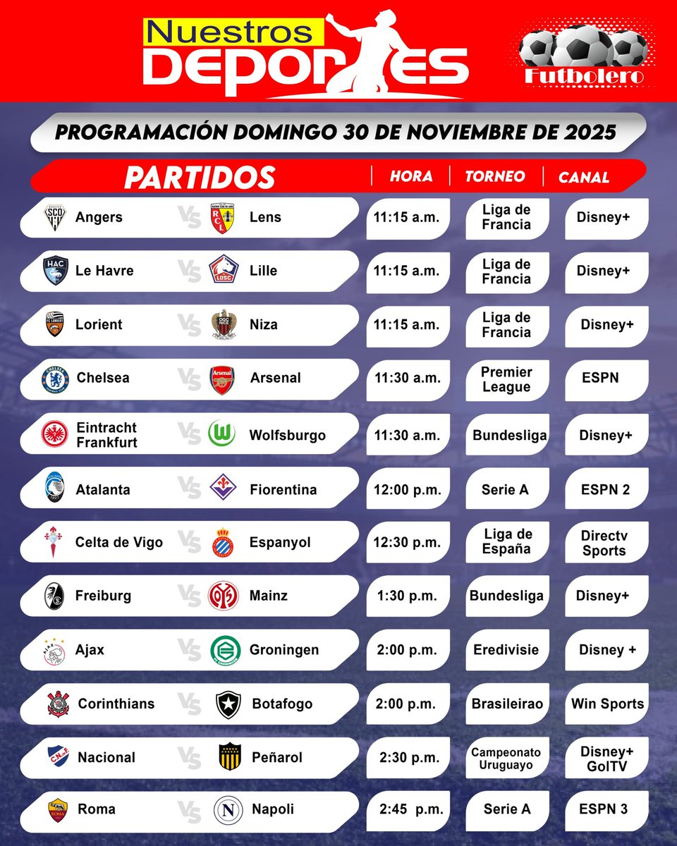 nuestrosdporte2's tweet image. #Programación deportiva del domingo