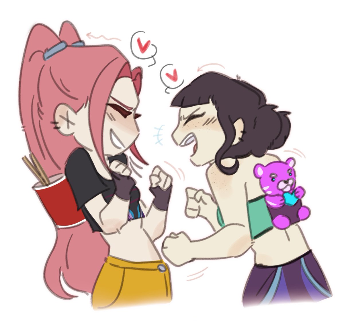 Me and my friend in fn as a #zoemira skins, teehee