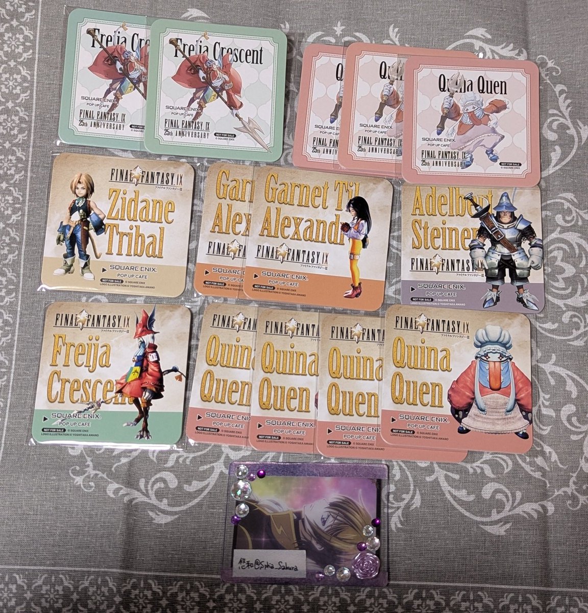 FF9 スクエニポップアップカフェ コースター 前後期コンプセット 交換