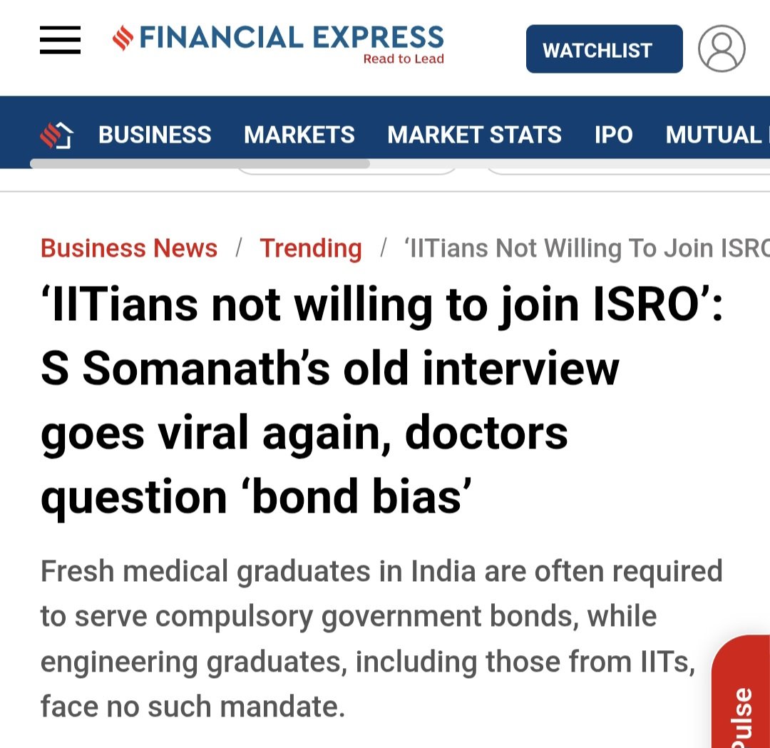 Shivam29298's tweet photo. This is exactly why we started the movement to end freebies.

– If even the ISRO Chairman is saying that IIT engineers refuse to join because the salary is too low, it should be an embarrassment for our government.

– Every month some state proudly launches a new freebie scheme, but when it comes to the sectors that actually need money, the sectors that strengthen national security and build our future, suddenly the government acts broke and throws peanuts.

– How can a country expect world class scientists when it spends more on vote banks than on its own space agency? This is the real crisis nobody wants to talk about.

#Endfreebies