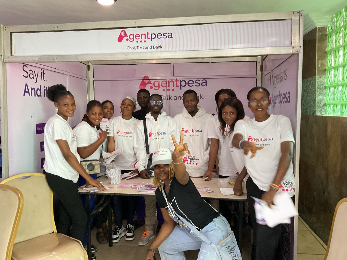 agentpesa's tweet photo. What an incredible day at DevFest Ibadan!
Thank you to everyone who stopped by the Agentpesa booth, tested our voice-first banking experience, and shared your feedback.
Weβre building a future where banking is faster, more human, and powered by your voice
#DevFestIbadan25 https://t.co/eYzweQdjUm