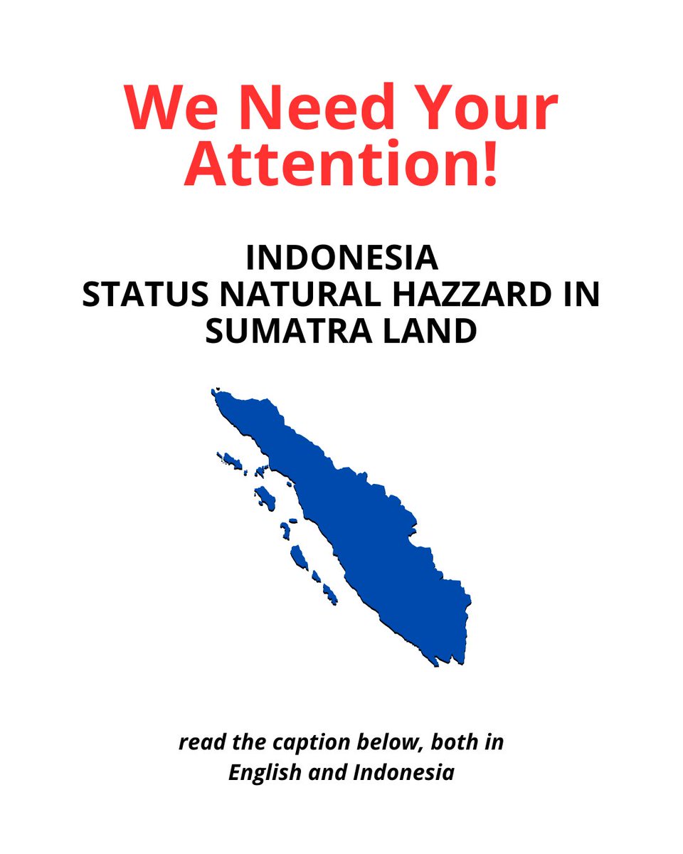 Conditions in the affected parts of Sumatra Island Indonesia, especially Central Aceh, are becoming more alarming.

Flash floods and landslides have cut off all supply routes, leaving many residents at risk of starvation. People urgently need help from the government and aid