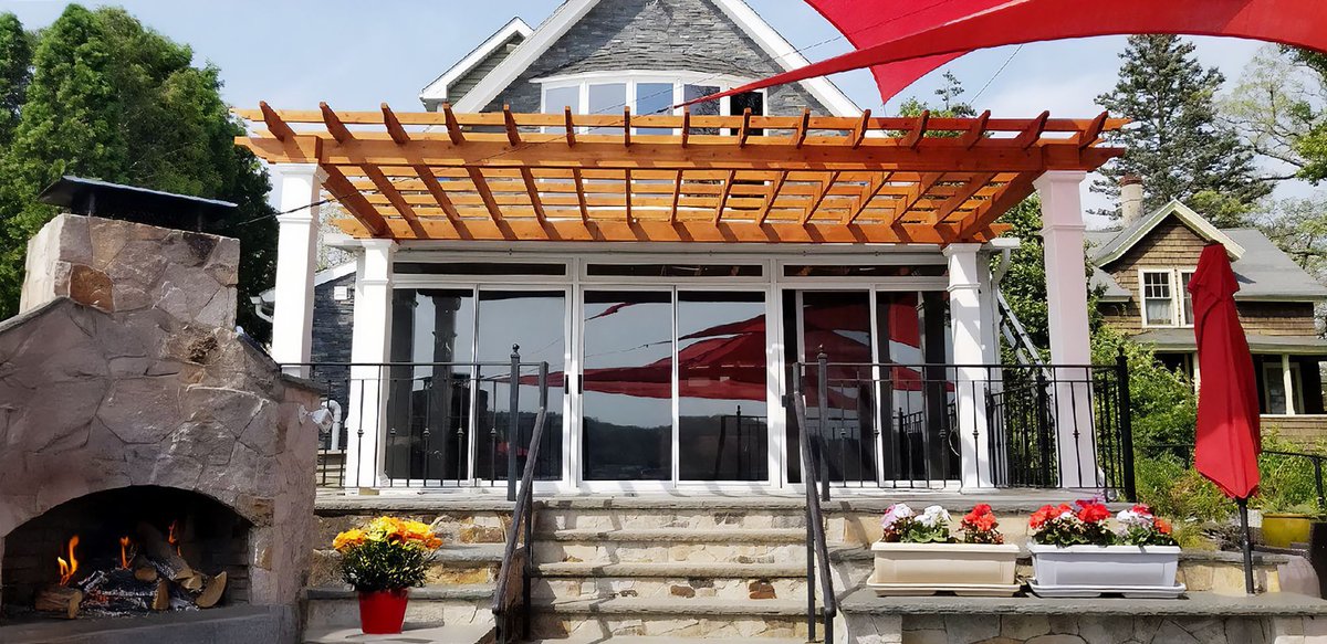 NEOutdoor's tweet image. A customer favorite for a reason — the Oasis Pergola combines the best of both worlds with durable vinyl posts and a warm wood roof.

Email us for a quote on this unique structure that elevates any backyard. 

#Pergola #BackyardUpgrades