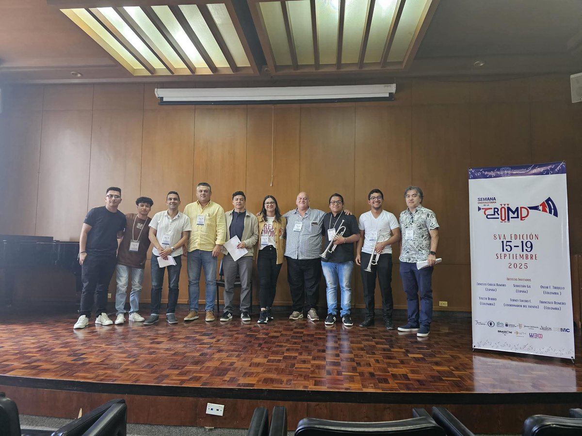 chanogil's tweet photo. El pasado mes de septiembre participamos en la Semana Universitaria de la Trompeta en Popayán (Colombia). "Con el apoyo del Gobierno de Canarias" @PresiCan https://t.co/cx4VLEDejW