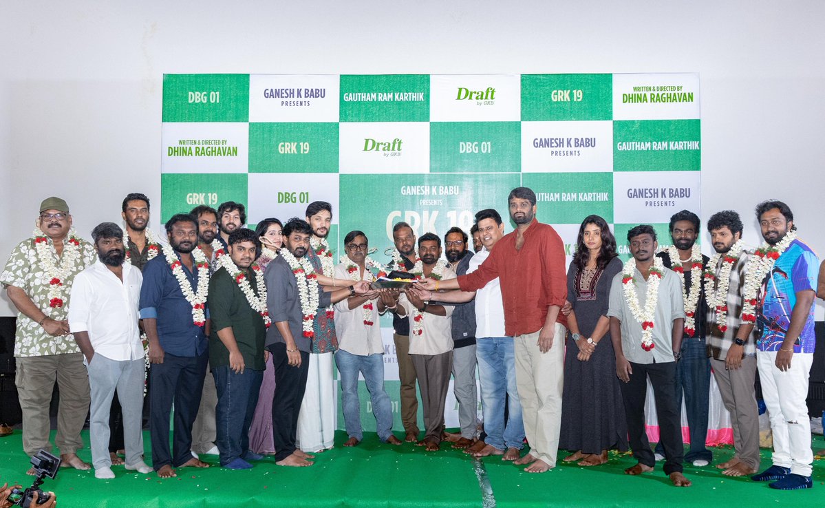 CinemaUpdates_1's tweet image. #GauthamKarthik Next movie pooja 
#selvaraghavan