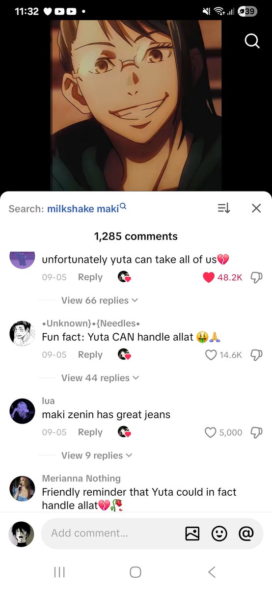 _LazyDayz_'s tweet image. These are the type of comments I want to see not the "Yuta can't handle allat"😒