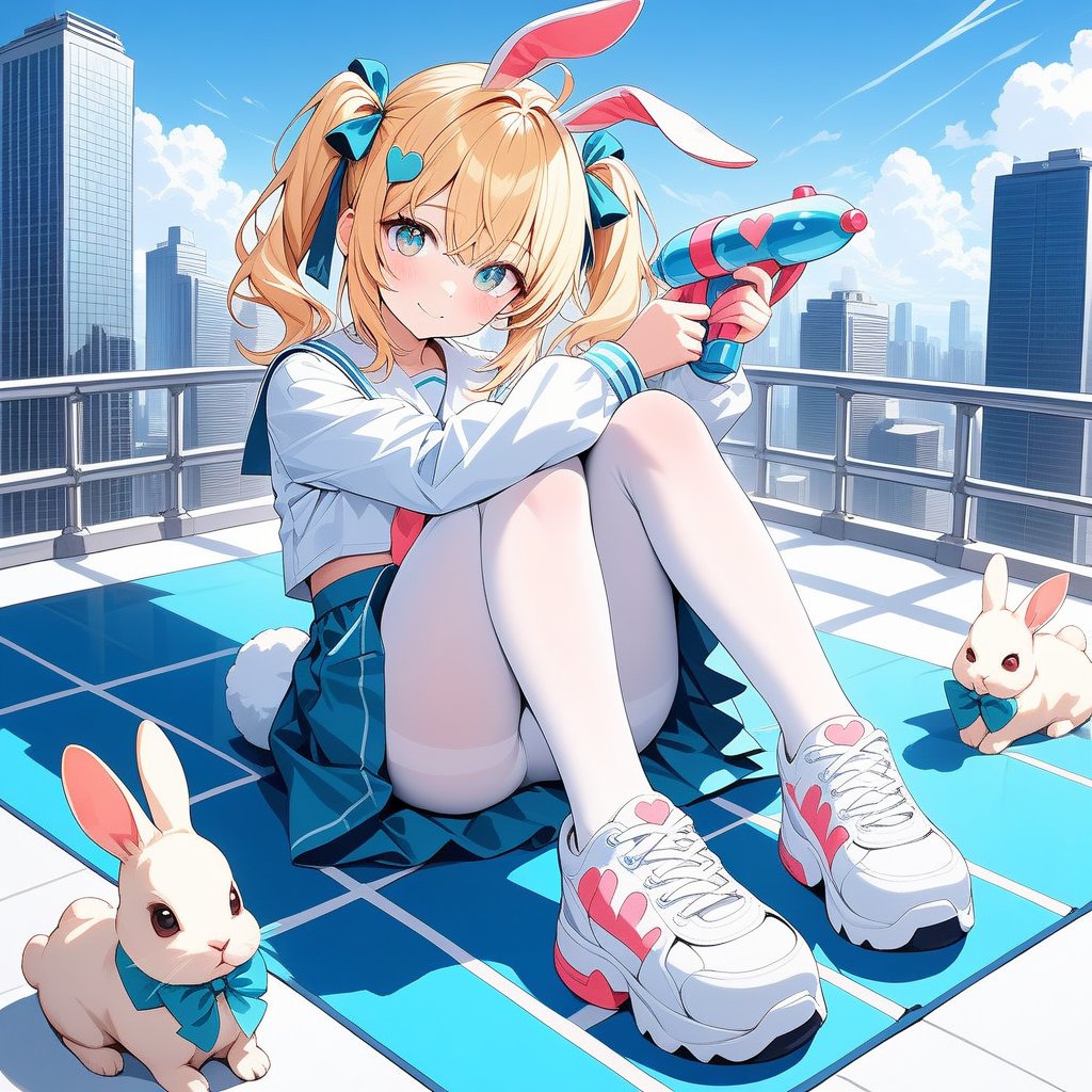 私はうさぎ耳が好きです。
＃AIイラスト　＃AIイベント好きな動物娘