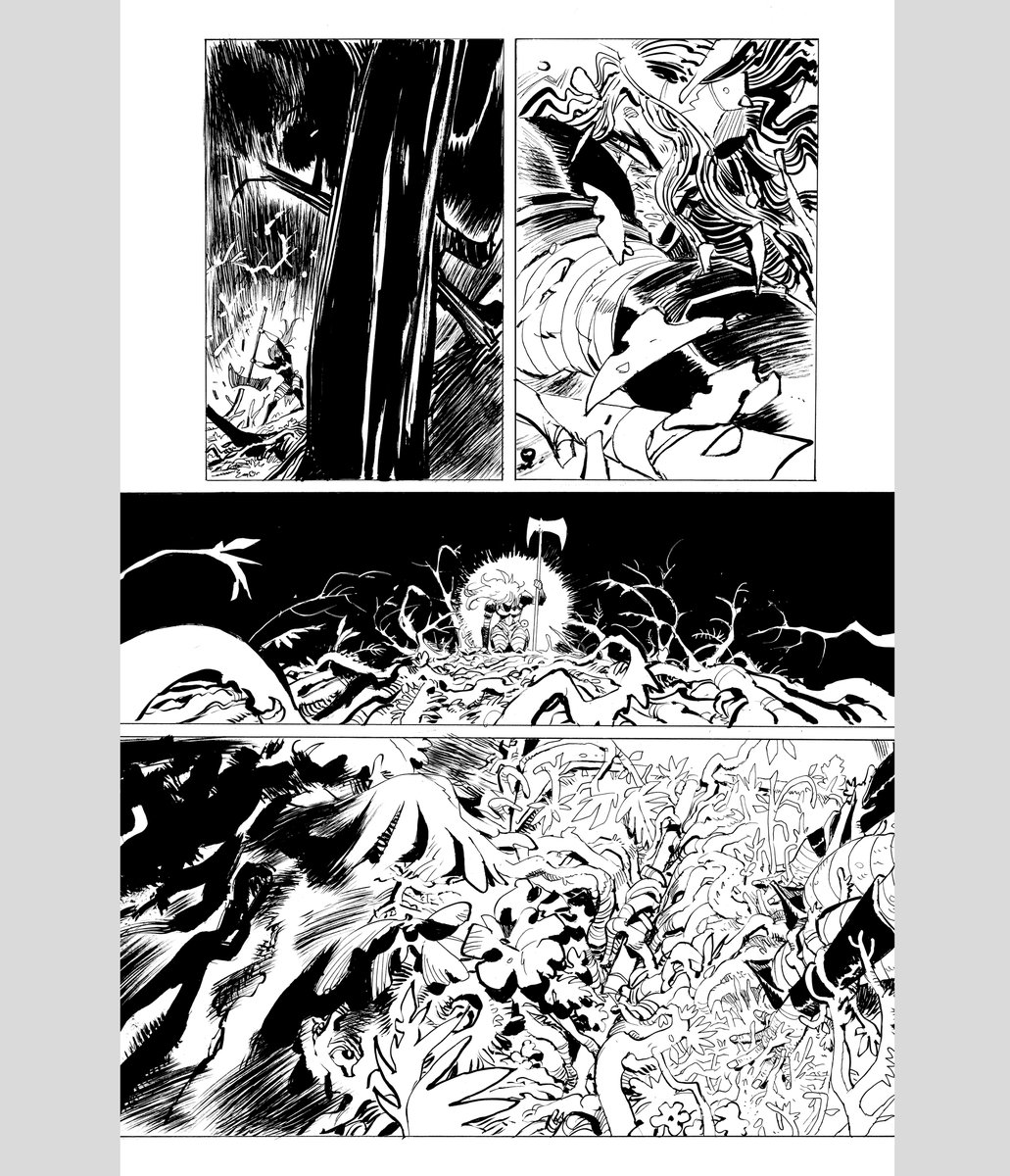 matiasbergara's tweet image. More inks for Absolute Wonder Woman #14!