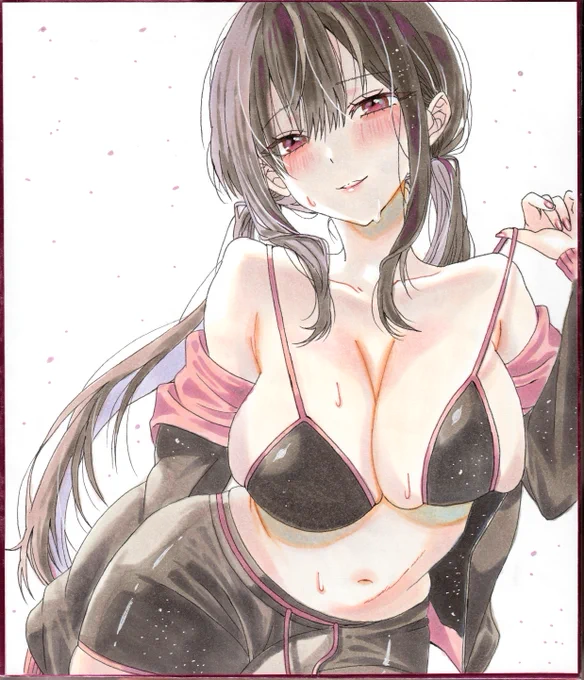 スポーティー女子 アナログイラスト オリジナルイラスト