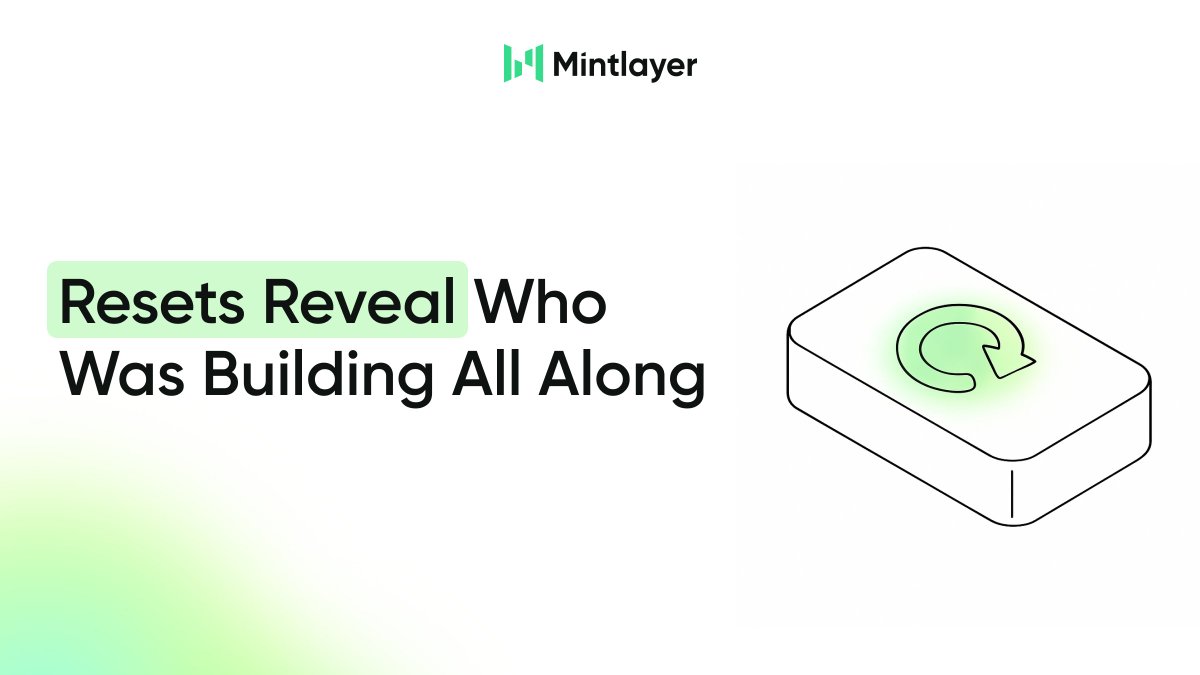 mintlayer's tweet image. Market resets reveal something the bull market often hides. They show who is genuinely building and who was only riding the wave.

The distractions fade and the work that actually moves the industry forward becomes clear.

Mintlayer.com continues developing long term…