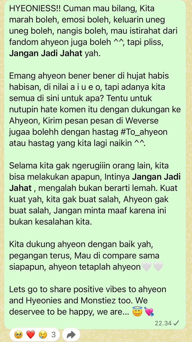AHYEON_IDN's tweet photo. AHYEON, kali ini badainya agak naik dikit guncangannya dari kemarin-kemarin, tapi bertahan yah, Hyeonies monstiez juga di sini bertahan untuk kamu loh😘jangan lemah yah, always be happy! Cause your smile is our sunshine and our moonlight🤍

WE ARE PROUD AHYEON
#AlwaysWithAhyeon https://t.co/BWE5oEBO87