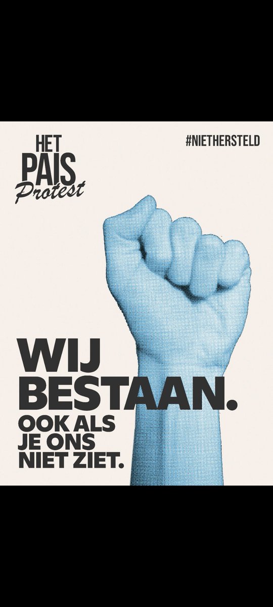 #PAISprotest #NietHersteld 
Jullie moeten gezien worden! ❤️zus