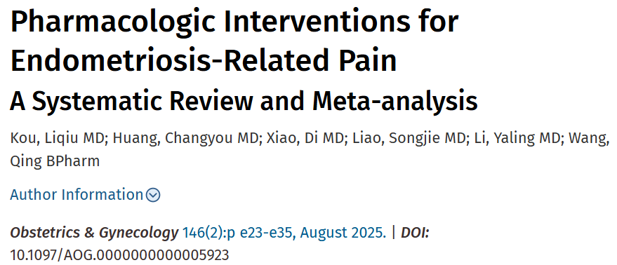 doctorneyro's tweet image. This #network #metaanalysis indicates that #leuprolide with combined #OCP, #elagolix, #vitaminC, E, #gestrinone may represent the most effective #therapeuticoptions for alleviating #endometriosis-associated #pelvicpain, #dysmenorrhea, #dyspareunia

journals.lww.com/greenjournal/a…