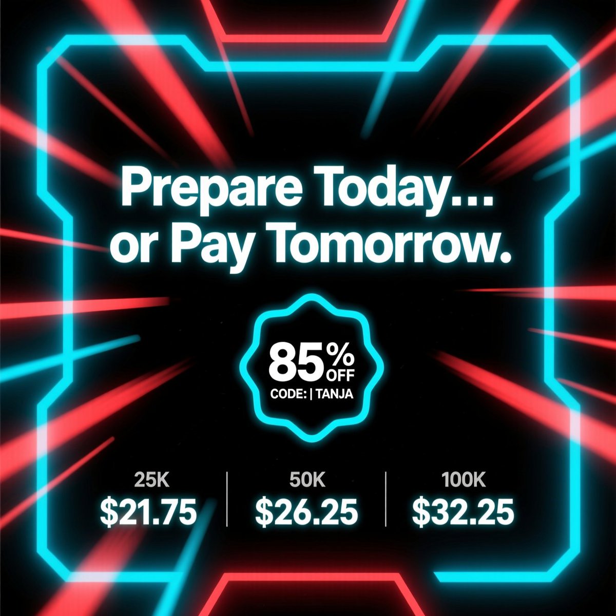Futuresfirms's tweet image. ☀️ Slow Sunday doesn’t mean zero progress.  

📘 One funded account today can change Monday’s 
         confidence completely.  
🎯 85% OFF keeps the opportunity wide open.

🎈25K: $21.75  
🎈50K: $26.25  
🎈100K: $32.25  

🔗 Bulenox.com  
💕 Code : Tanja  

#Bulenox…