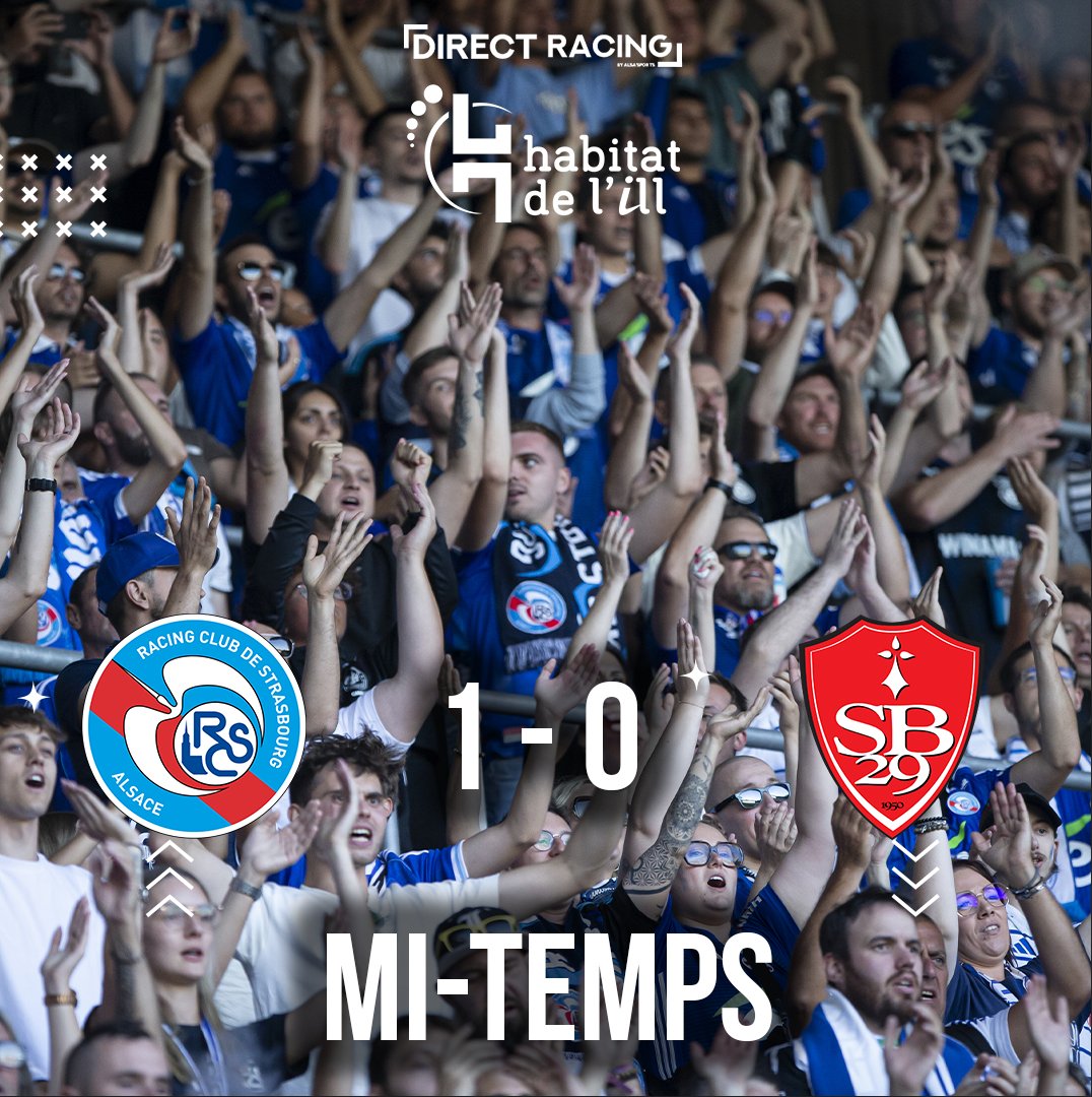 Direct__Racing's tweet image. Mi-temps à la Meinau ! 

#LiveRCS #RCSA #RCSASB29