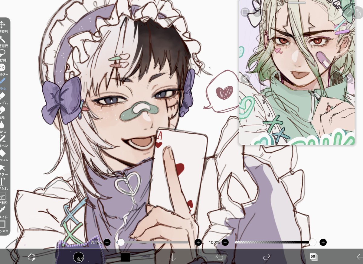 # 今月描いた絵を晒そう 
もう12月なんですか？？？早くないですか？？

⚠︎︎🚀🃏、🐉🏹、🚬✖️
⚠︎︎女装