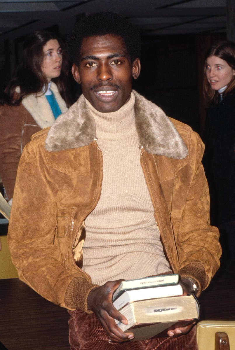 South African athlete Sydney Maree with schoolbooks, Villanova University, 1981. Maree attended Villanova University, where he was eight-time NCAA All American, including once in cross country, thrice indoors, and four times outdoors; two-time NCAA champion in the 1500 meters