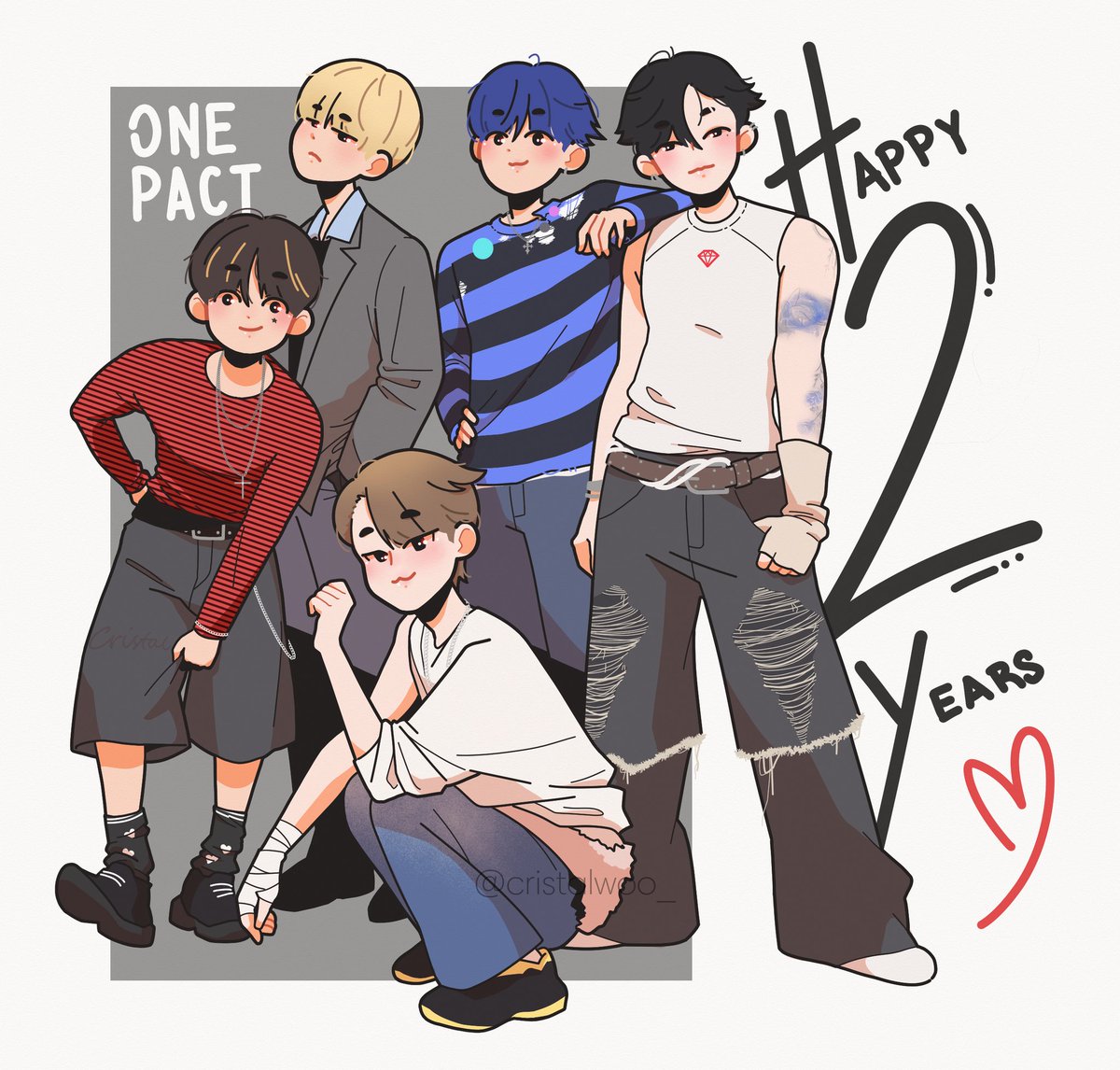 Happy 2 years to my amazing 5 guys One Pact~💙 I'm so happy to be always by your side. Thank you for everything u do for us. Proud of all~💙🥺

Hope I'll meet u one day (i'm working hard to make that happend) 💪🏻🥺💙 

ONE PACT 2ND ANNIVERSARY 
#ONEPACT #원팩트