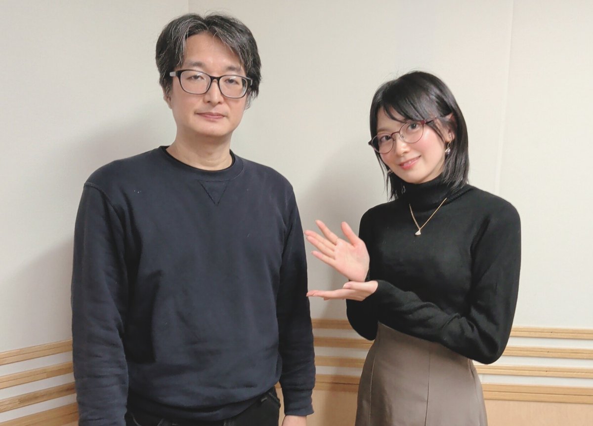 ⋱⋱🐈第61回🐈⋰⋰ 
今夜のゲストは #末田宜史 監督でした！
次回は「キャッツ🖤アイ」の制作にまつわるお話を伺います！
お楽しみに🐈

タイムフリーはこちらから！
radiko.jp/share/?sid=QRR…

#キャッツアイ #アニウラ #檜山沙耶 #joqr