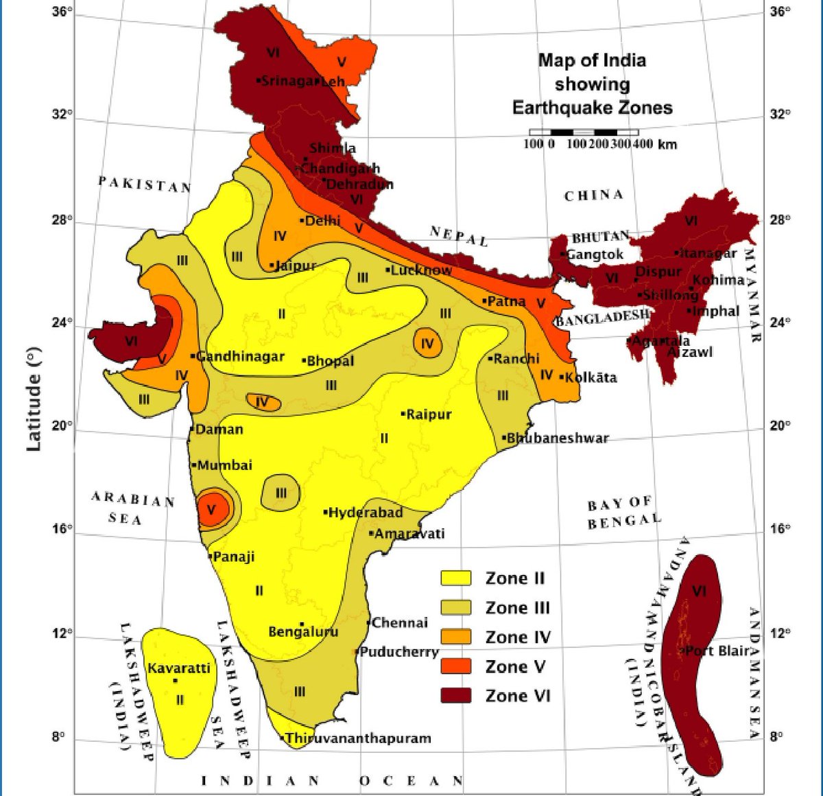 Indianinfoguide's tweet image. 🚨India released new Earthquake map 

Now entire Himalayas in the highest earthquake danger zone for the first time ever.