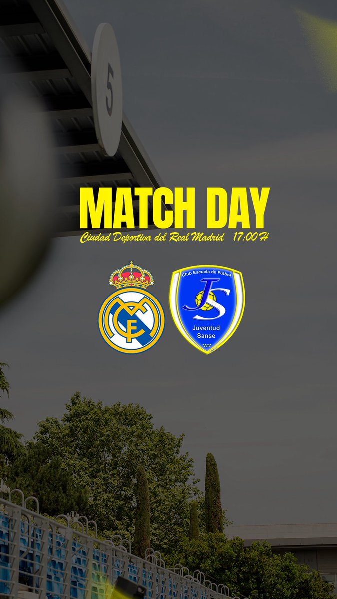 Nos vemos hoy en Real Madrid TV 📺
Real Madrid C - Juvenil A  
🕔 17:00 
💙 Vamos Juven 💙
