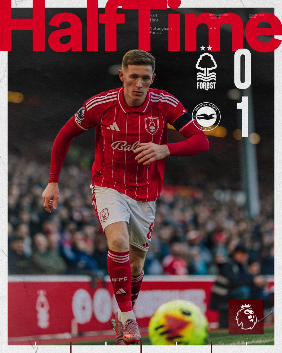 Behind at half-time.