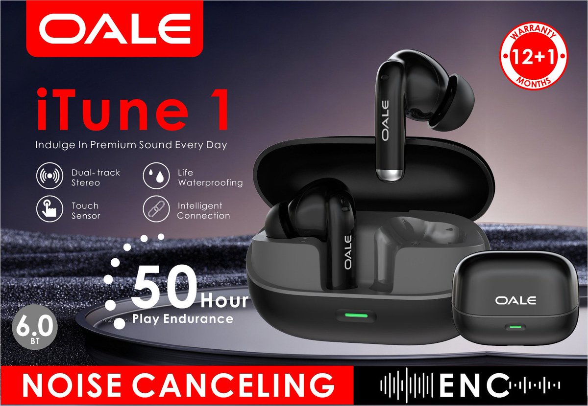 OALE_global's tweet photo. What will be Dropping Soon! 

The OALE #iTune1 brings:
🔋 Long #50hrsplaytime
🎶 Dual #stereoclarity
💧 #Waterproof strength 
🖐️ Smart #touchcontrols
🔗 BT 6.0 #fastconnection
🔇 #NoiseCancelling + #ENC 
Don't miss it! 
#OALE https://t.co/pTzxT4vZ7d