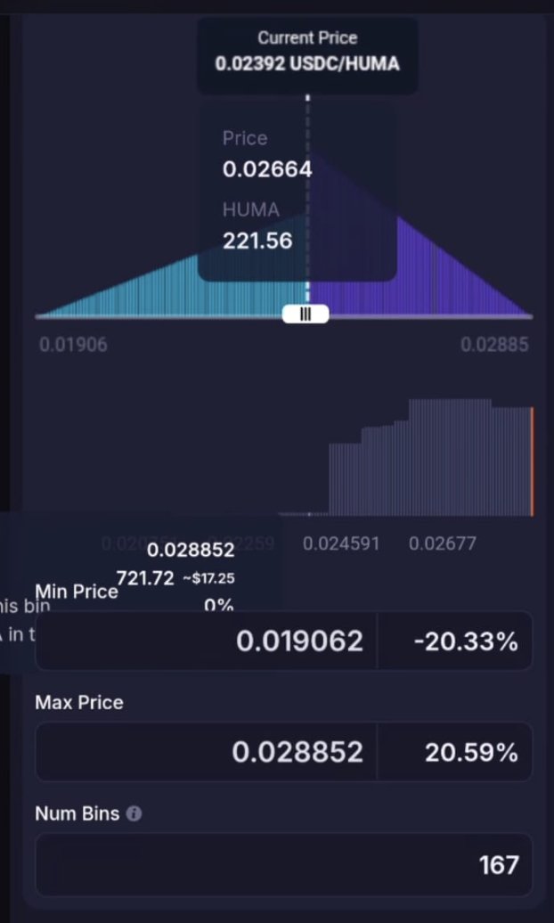 Meteora에서 curve 전략을 설정하는 스크린샷