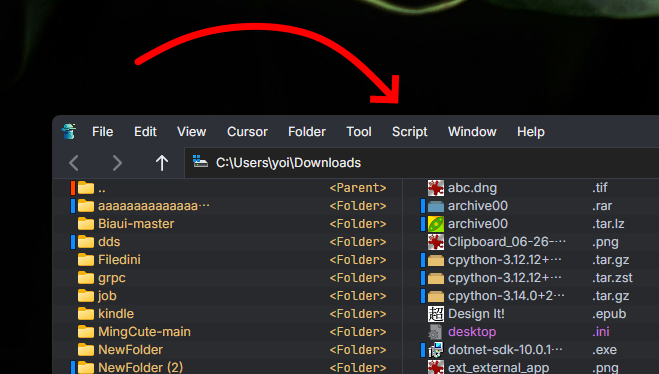 yoiyoi322's tweet image. スクリプト機能α版を近日リリースします。技術者向けに言うとcpythonが動いているので何でもできるのと公開APIを実行、UIも作れる、イベントドリブンで動くのも可。いろいろ今後のリリースで充実させます。ネイティブAOTアプリだから大変なんですよ。
#fiedini #filemanager #ファイラー #dotnet