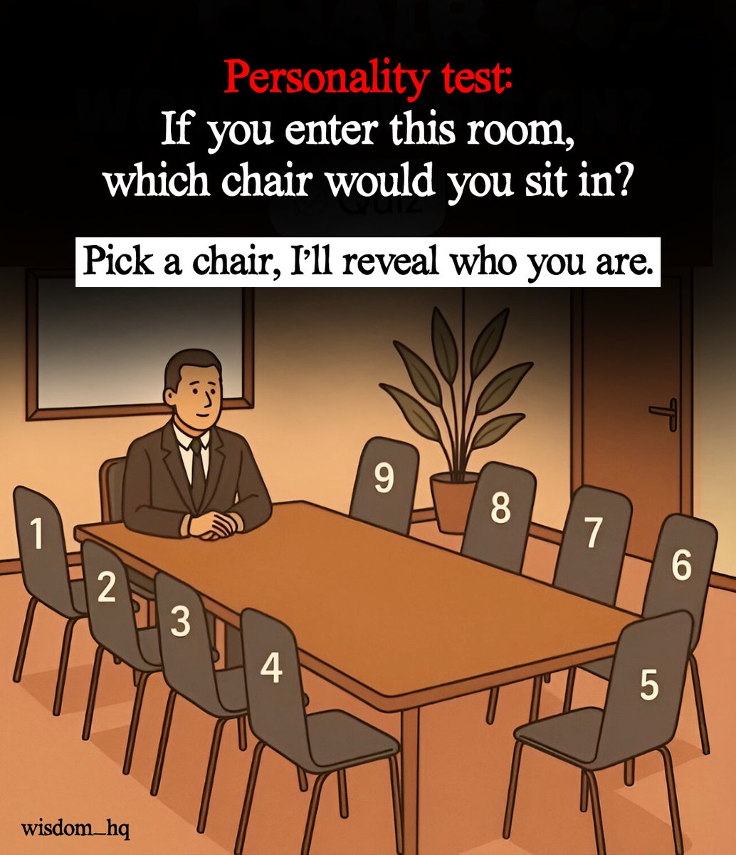 Wisdom_HQ's tweet image. Pick a chair and I’ll expose you🤝
