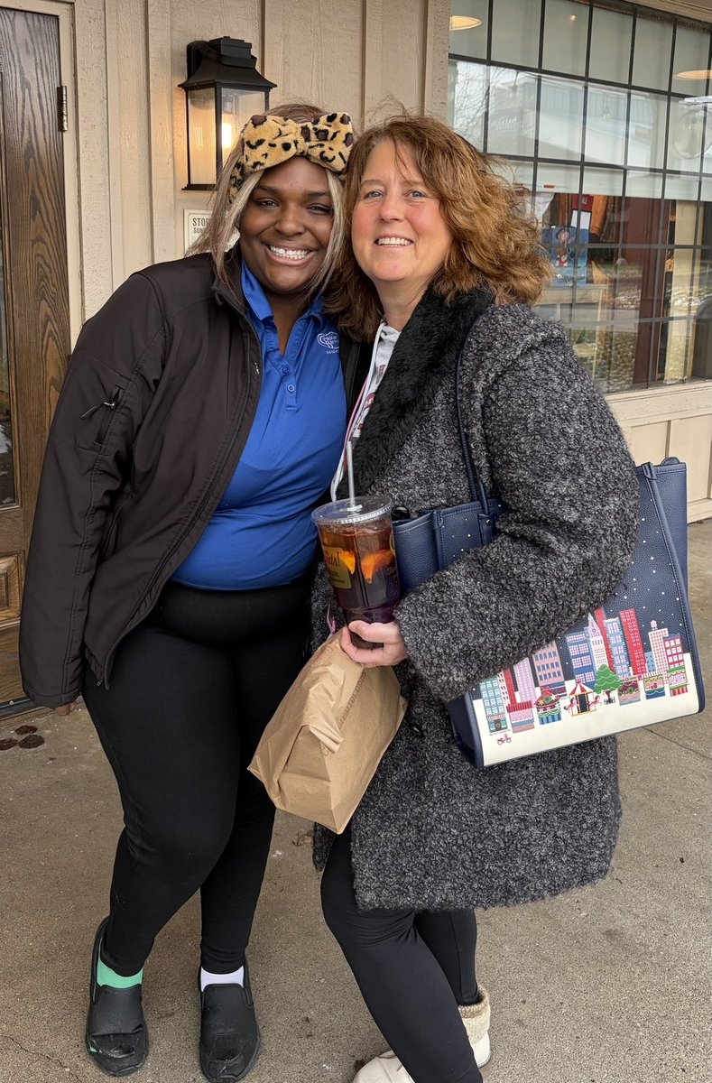 One of my former students you never know where you will see them . Nice to know you make a difference for them !!