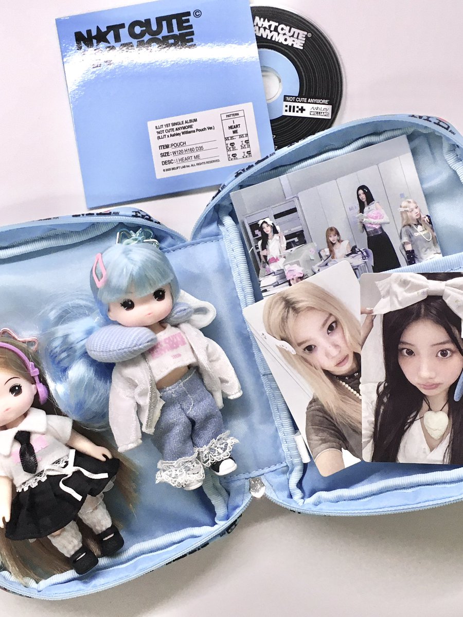 httpsonyoclub's tweet image. 아일릿 파우치 앨범 너무 귀여움…👛