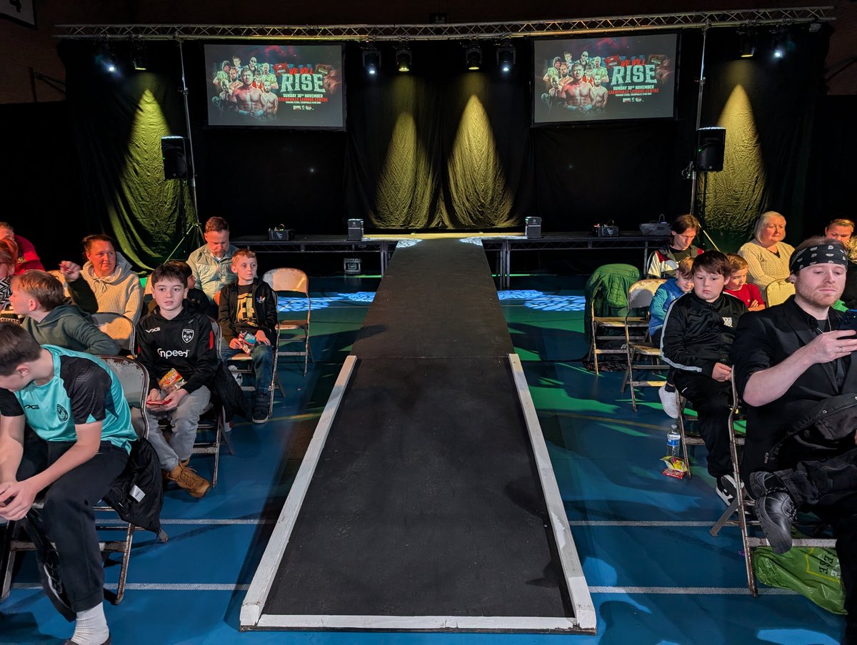 PhilJones77's tweet photo. I'm at Caerphilly Leisure Centre in Caerphilly, South Wales for @NoMercyWrestle / Brilliance Pro Wrestling's 'We Will Rise.'

Results to follow... https://t.co/Afyi1xd9IJ