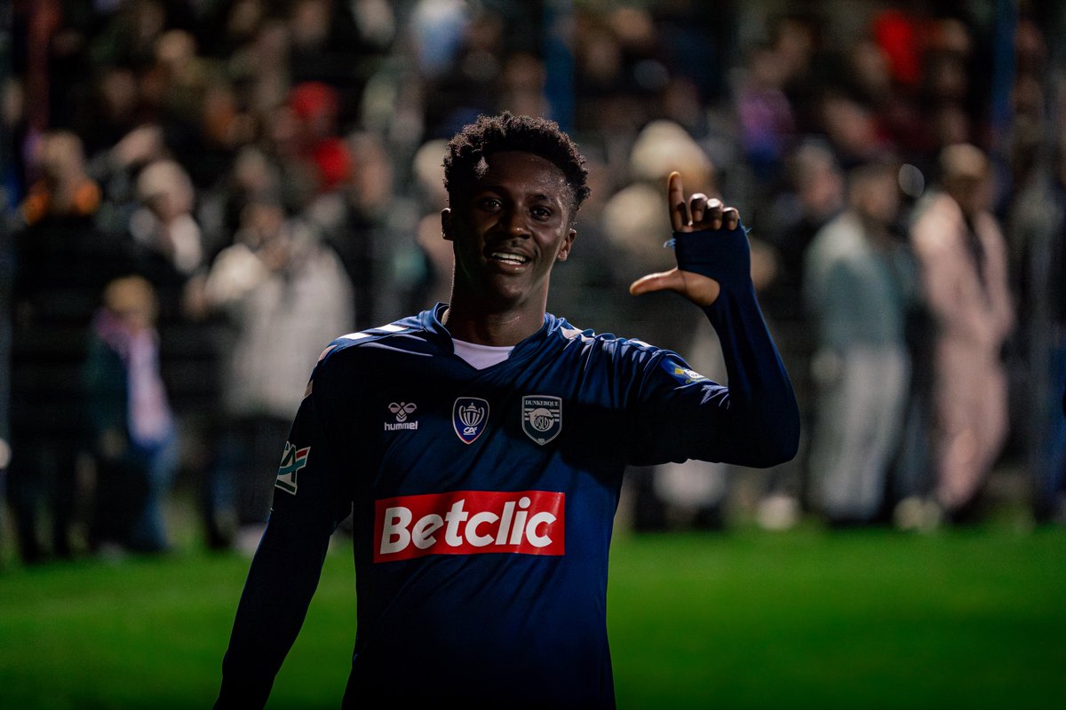 usldunkerque's tweet photo. 🤩 Malick Diop a inscrit son premier but avec l'USLD, hier face à Abbeville !

Bravo Malick 🙌

#TeamUSLD https://t.co/KOrmMYYTdj