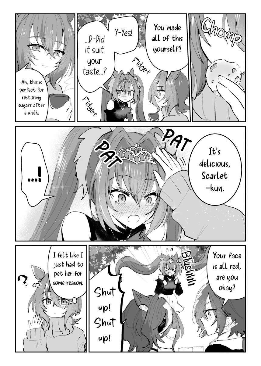 【檸檬♪ページ】 「珀の昇天」　「いつも一緒」　「釣りに行こう！」 Tachyon somehow ended up wanting to pet Daiwa. Eng ver✨