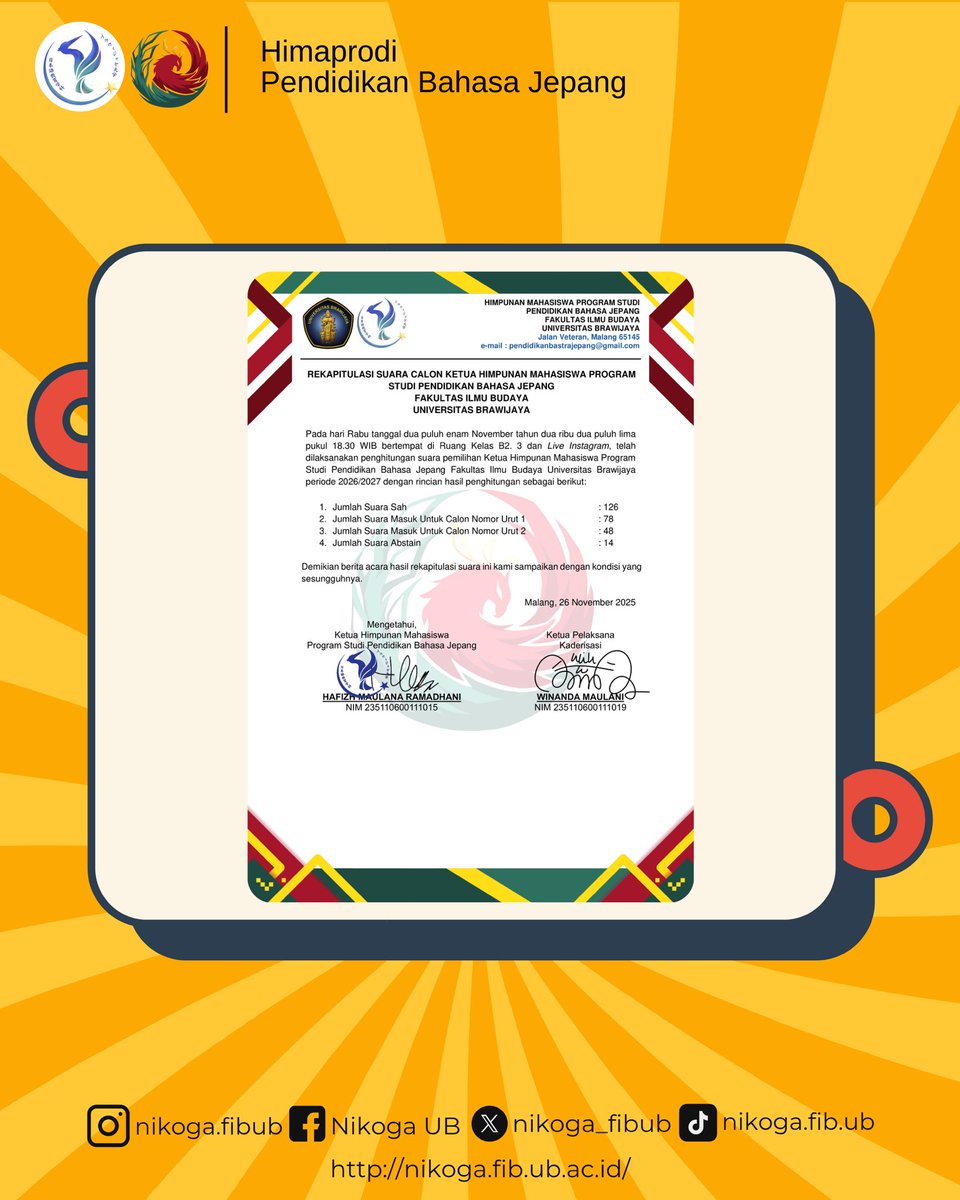 Pend. Bhs Jepang UB tweet media