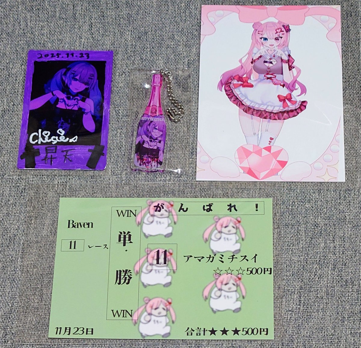 ちすいちゃんのチェキとアクキーをお迎え #ちすがきはよみてくれや