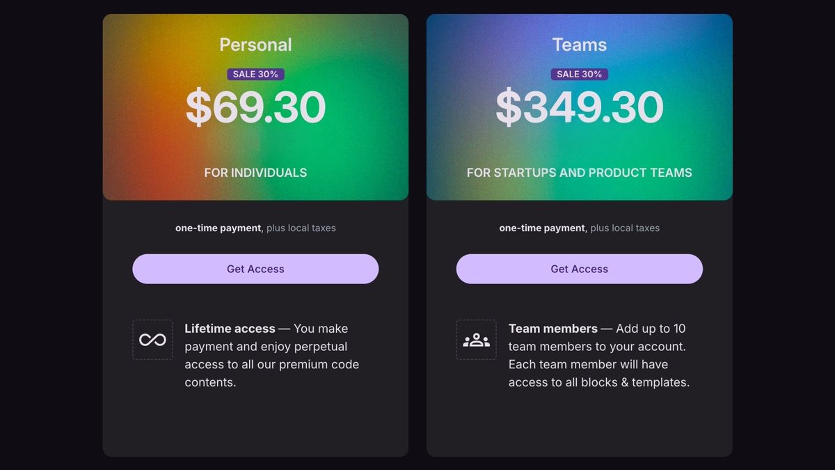 shhdharmen's tweet image. ⏳ Final Hours!

Black Friday Sale on #Angular Material Blocks ends TONIGHT.

Save 30% on 300+ UI blocks + 2 premium templates.

Don’t miss out!

👉 ui.angular-material.dev/#pricing
