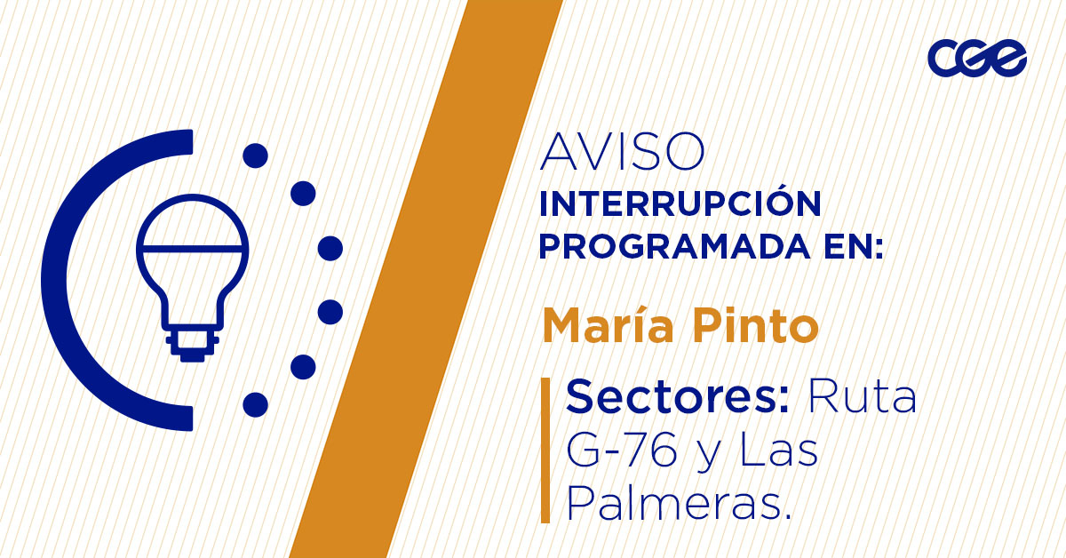 CGE_Clientes's tweet image. Para mejorar la calidad del suministro de nuestros clientes de #MaríaPinto, este lunes, entre 10:00 y 16:00 horas, se realizará una #InterrupciónProgramada (sectores en la imagen 👇) debido a trabajos de mejoras. Recuerda desconectar tus artefactos 🔌
