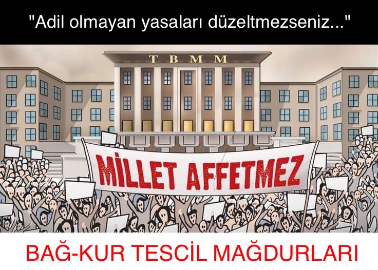 <a href="/yavuzagiraliog/">Yavuz Ağıralioğlu</a> <a href="/anahtarparti/">Anahtar Parti</a> <a href="/nihal01/">Nihal Ağca</a> <a href="/avukatayhanerel/">Ayhan EREL</a> <a href="/FuatGecen/">Fuat Geçen</a>
Yıllarca çalıştık, prim ödedik ama Bağ-Kur tescilimiz yapılmadı.
Emeklilik hakkımızı istiyoruz!
#BağkurTescilMağdurları #AnahtarPartiSesimizOl 🤲